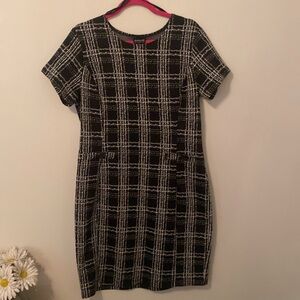 EnFocus Studios Black and White Pattern Dress [Size: 14]